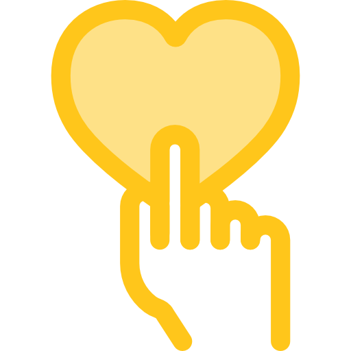 cuore Monochrome Yellow icona