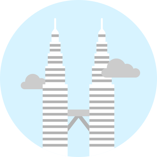 Petronas towers Special Flat icon