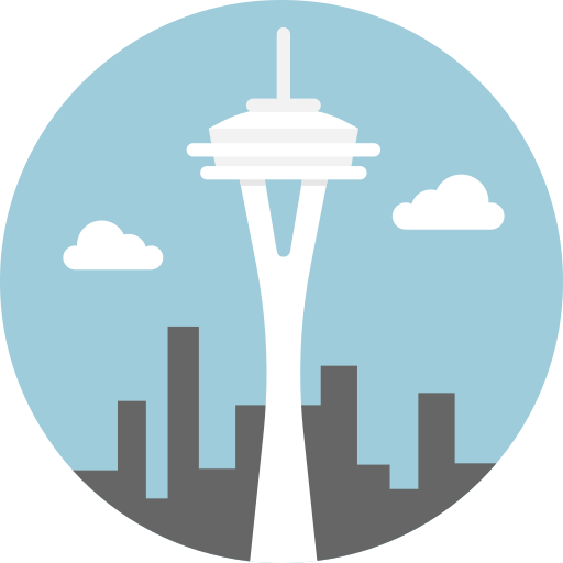 Space needle Special Flat icon