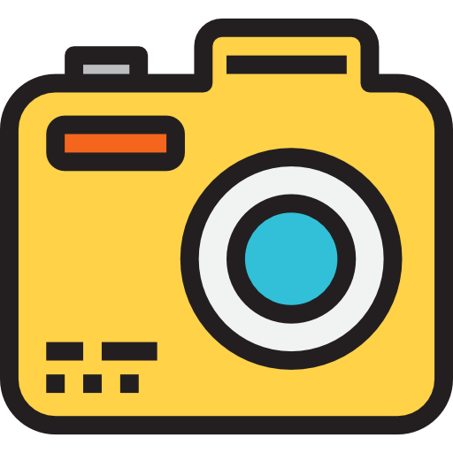 cámara fotográfica Detailed Straight Lineal color icono
