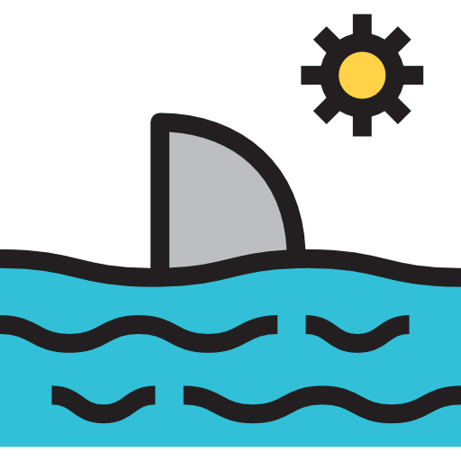 rekin Detailed Straight Lineal color ikona