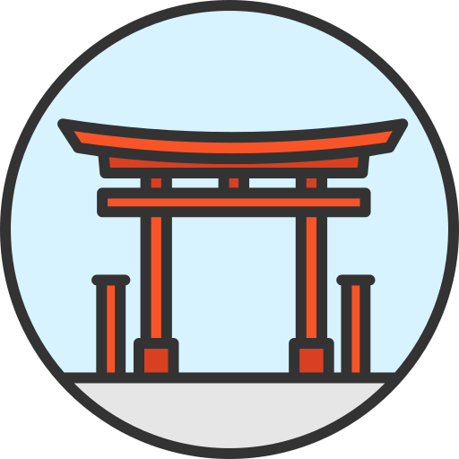 brama torii Special Lineal color ikona