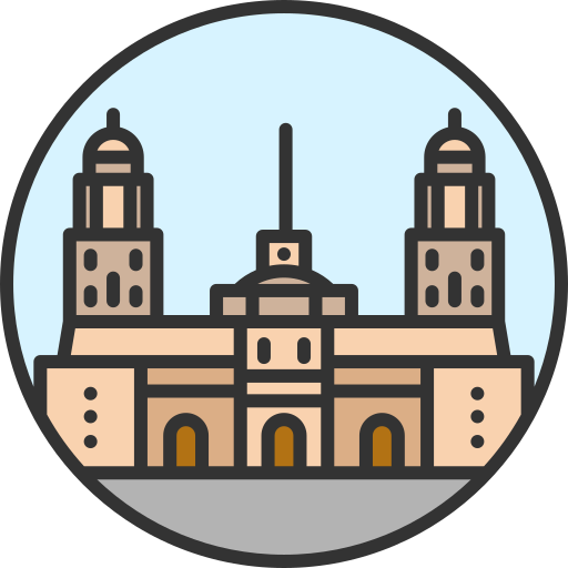 Cathedral of morelia Special Lineal color icon