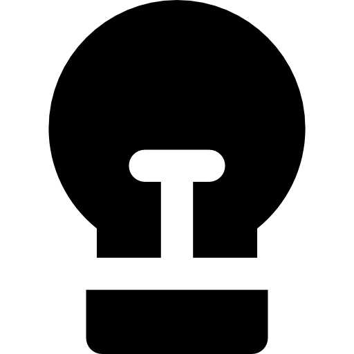gloeilamp Basic Rounded Filled icoon