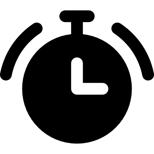 despertador Basic Rounded Filled icono