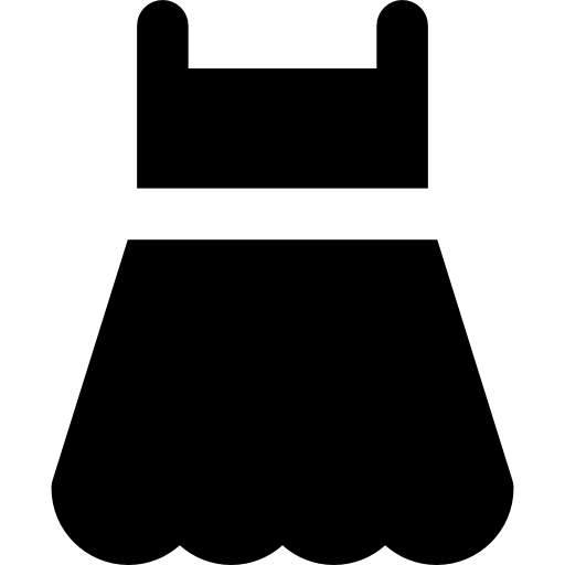 Gown Basic Rounded Filled icon