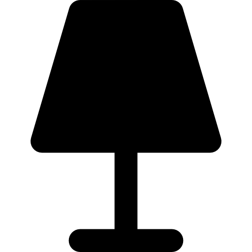 lamp Basic Rounded Filled icoon