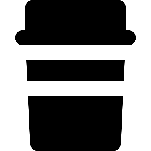 taza de café Basic Rounded Filled icono