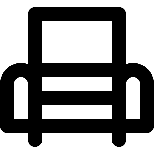 Armchair Basic Rounded Lineal icon