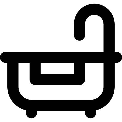 badewanne Basic Rounded Lineal icon