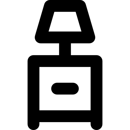 Nightstand Basic Rounded Lineal icon