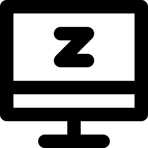 monitor Basic Rounded Lineal ikona