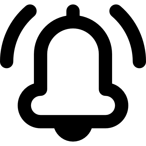alarma Basic Rounded Lineal icono
