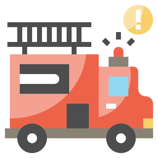 camión de bomberos Surang Flat icono
