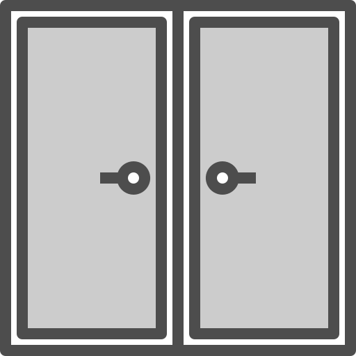 両開きドア Winnievizence Grey icon
