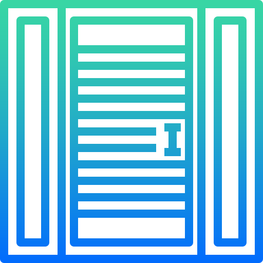 francuskie drzwi Winnievizence Outline gradient ikona