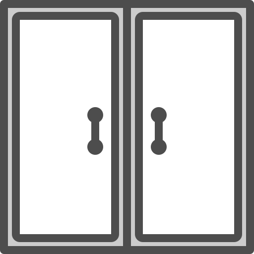 puerta doble Winnievizence Grey icono