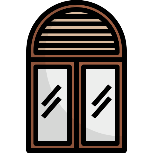 Double door Winnievizence Lineal color icon