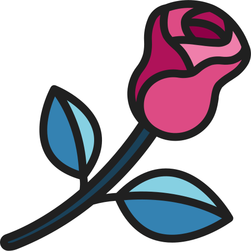róża Generic Outline Color ikona