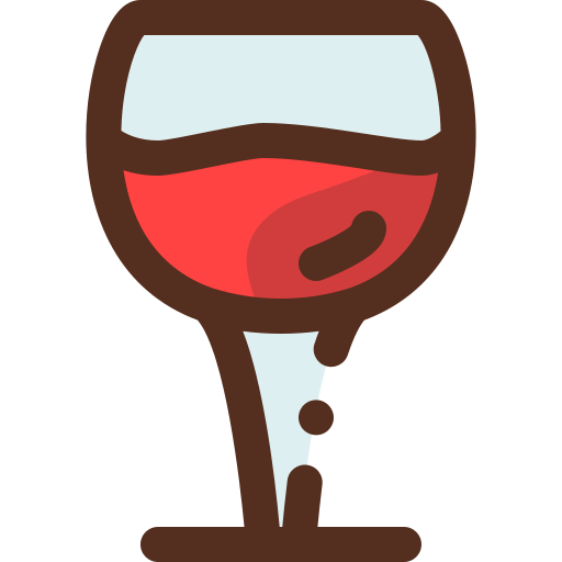 copa de vino Generic Outline Color icono