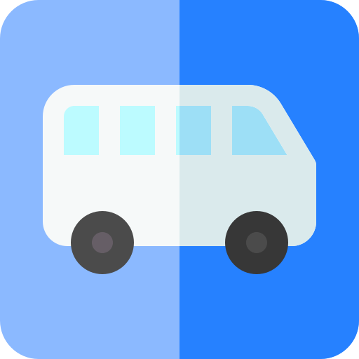 バス Basic Rounded Flat icon