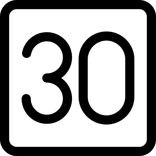 limite de velocidade Basic Rounded Lineal Ícone