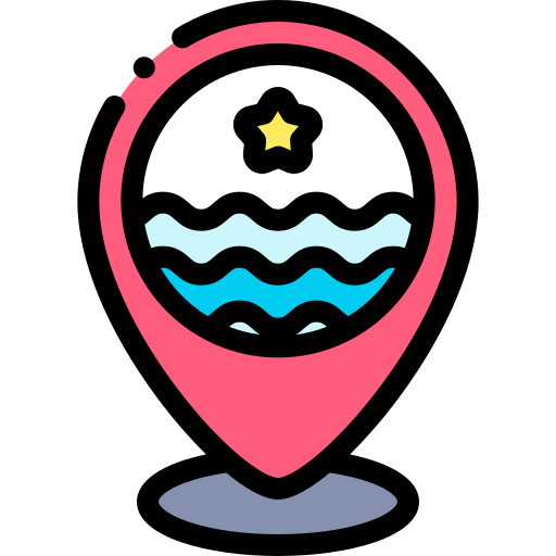 Swim Detailed Rounded Lineal color icon