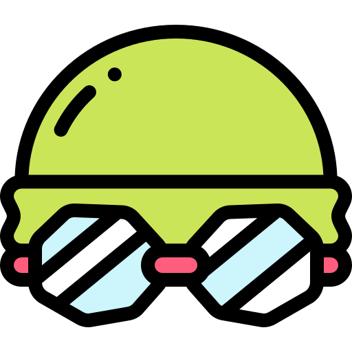 Goggles Detailed Rounded Lineal color icon