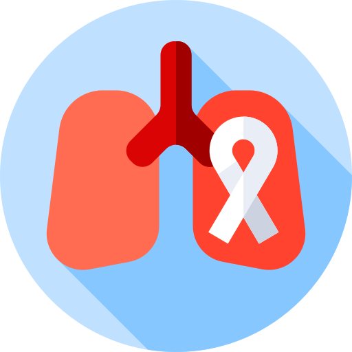 Lung Flat Circular Flat icon