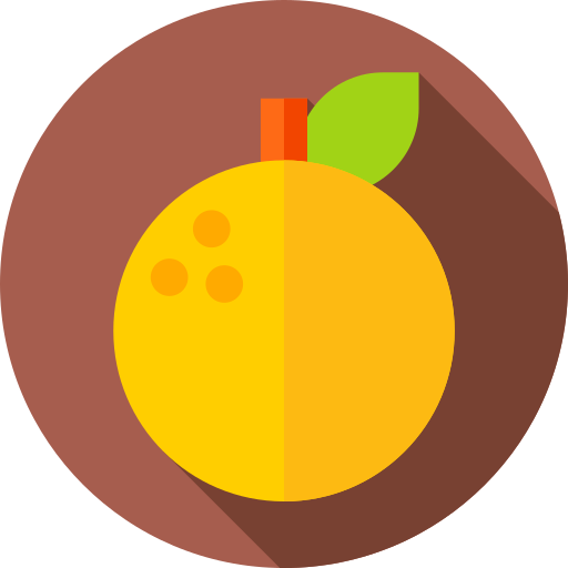 mandarine Flat Circular Flat icon