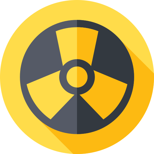 Radiation Flat Circular Flat icon