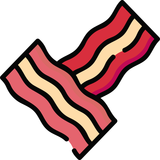 bacon Special Lineal color Ícone