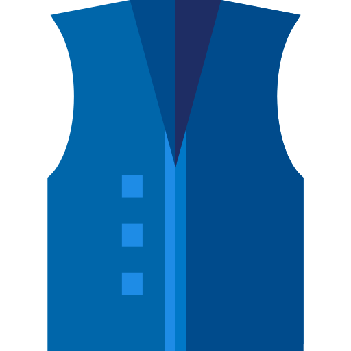 vest Basic Straight Flat icoon