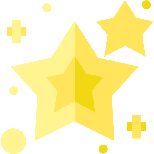 estrelas Basic Straight Flat Ícone