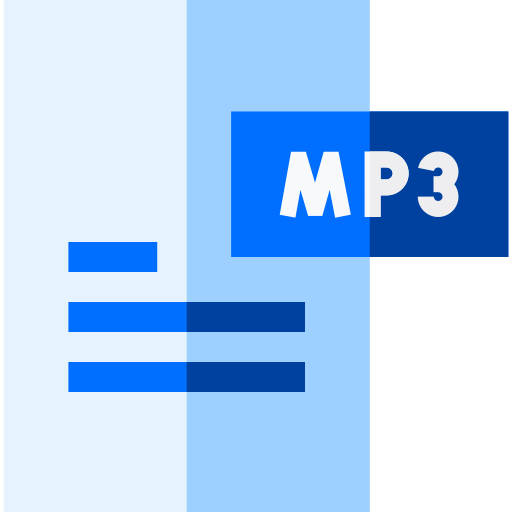 mp3 Basic Straight Flat icon