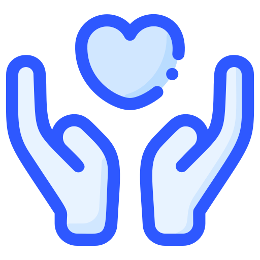Two hands Generic Blue icon