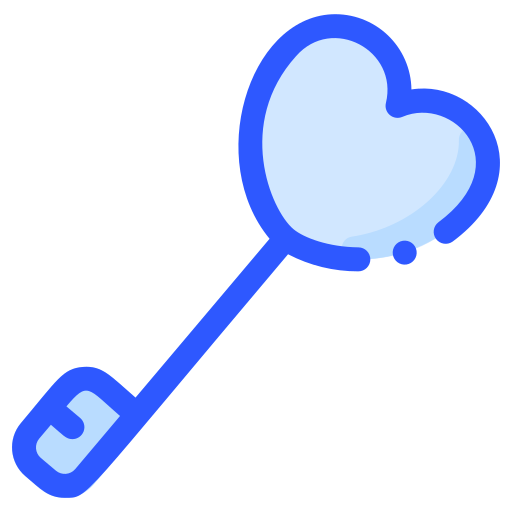 Love key Generic Blue icon