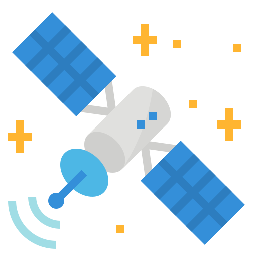 satellite Aphiradee (monkik) Flat Icône