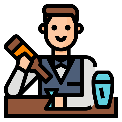 barman Aphiradee (monkik) Lineal Color icono