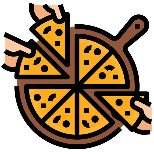 pizza Aphiradee (monkik) Lineal Color icon