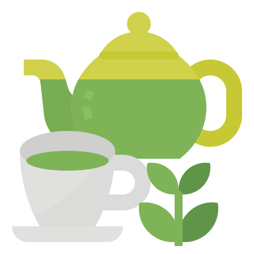 Green tea Aphiradee (monkik) Flat icon