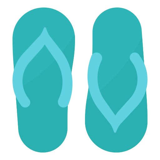flip flops Aphiradee (monkik) Flat icon