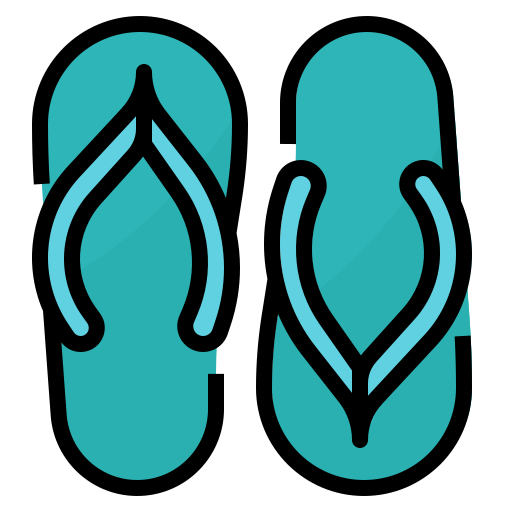 flip flops Aphiradee (monkik) Lineal Color icon