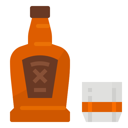 Whisky Aphiradee (monkik) Flat icon
