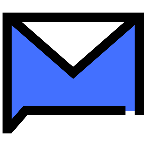 이메일 Inipagistudio Blue icon