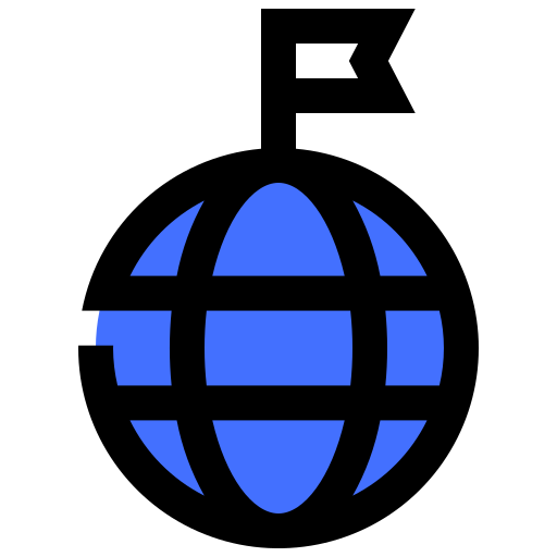 globo Inipagistudio Blue icono