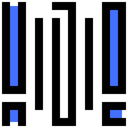 codice a barre Inipagistudio Blue icona