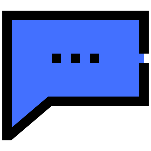 Conversation Inipagistudio Blue icon