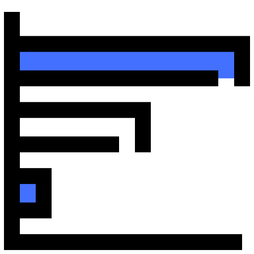 estadística Inipagistudio Blue icono