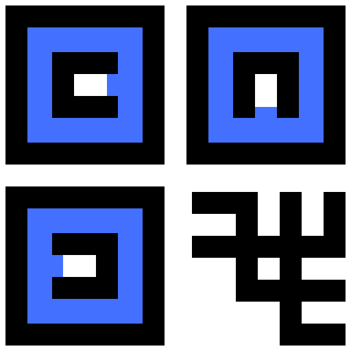 Qr code Inipagistudio Blue icon